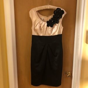 Black and cream dress